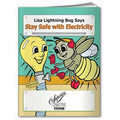 Action Pack Coloring Book W/ Crayons & Sleeve - Stay Safe with Electricity